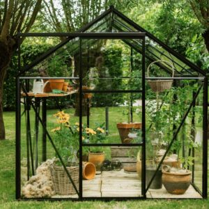 Drivhus Royal Well Spire 6,0m² Sort