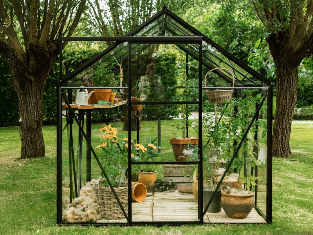 Drivhus Royal Well | Spire 6,0m² | Sort - Bilde 2