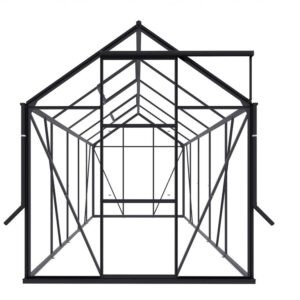 Drivhus Royal Well Spire 6,0m² Sort