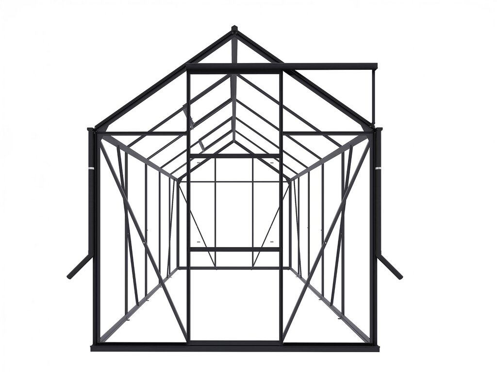 Drivhus Royal Well | Spire 6,0m² | Sort - Bilde 4
