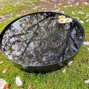 Vannspeil sort 70 cm