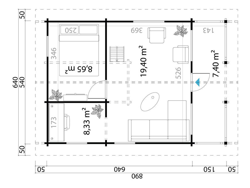 Hytte | Biri | 34,56m² - Bilde 4