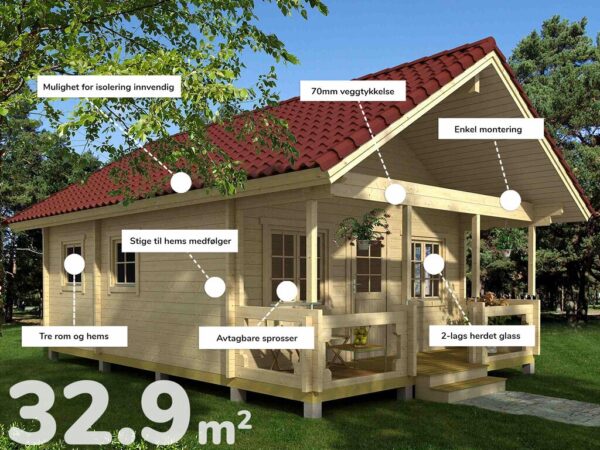 Hytte | Biri | 34,56m²