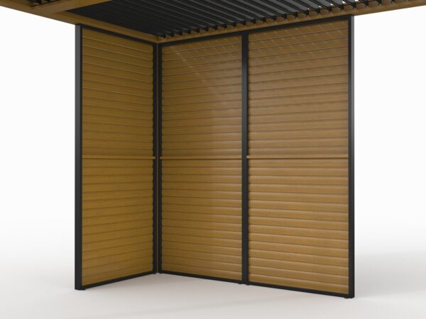 Pergola Lamellvegg | 90x218 | Eikelakkert