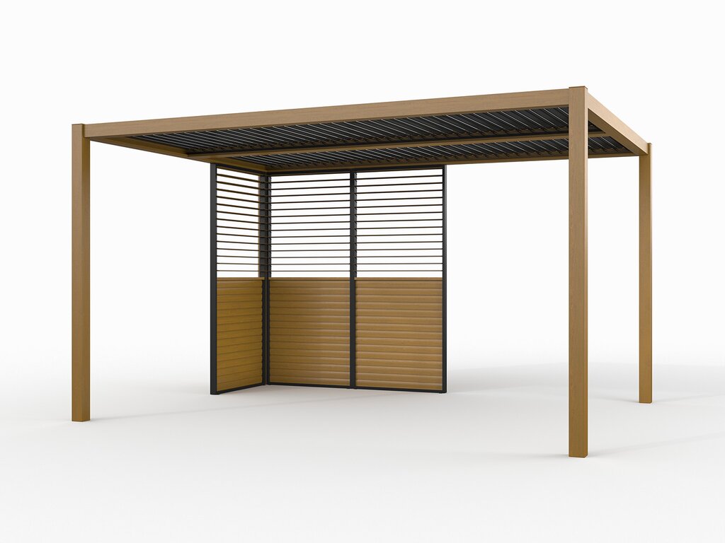 Pergola Lamellvegg | 90x218 | Eikelakkert - Bilde 2