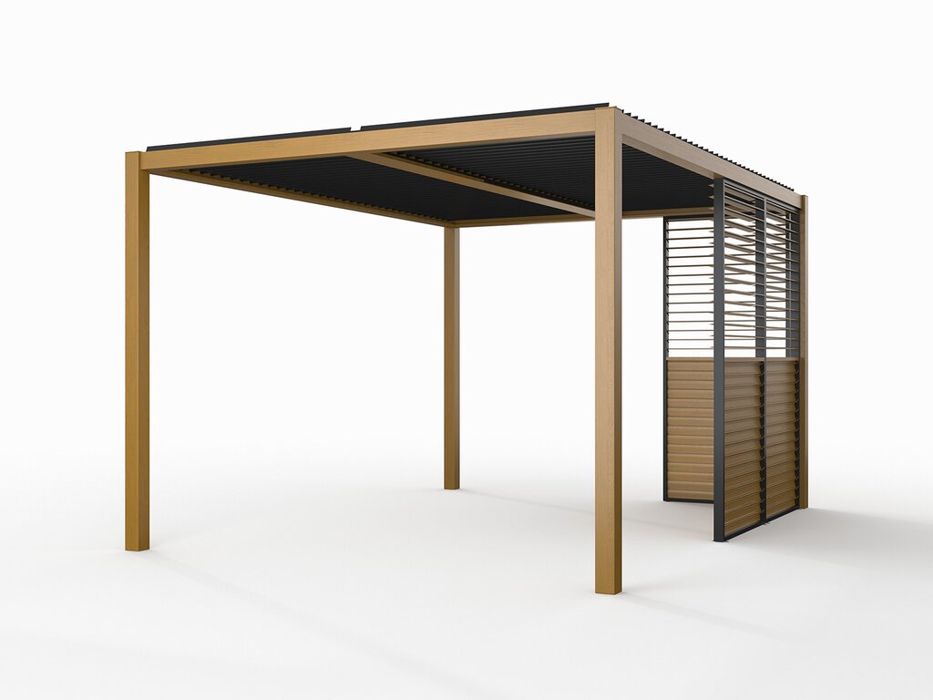 Pergola Lamellvegg | 90x218 | Eikelakkert - Bilde 3