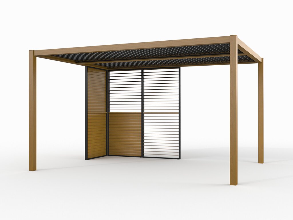 Pergola Lamellvegg | 90x218 | Eikelakkert - Bilde 4