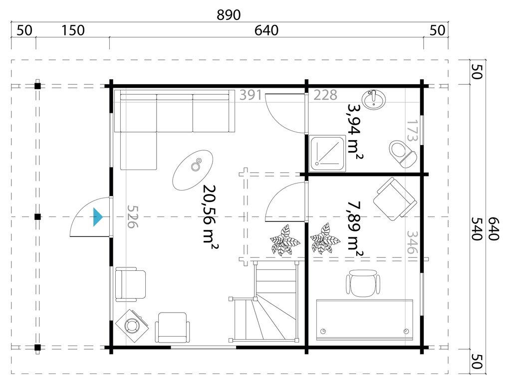 Hytte | Figgjo | 46,4m² - Bilde 3