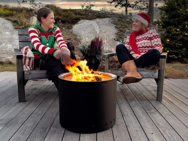 Large_Jul gardia Smokeless bålpanne m/trekk sort