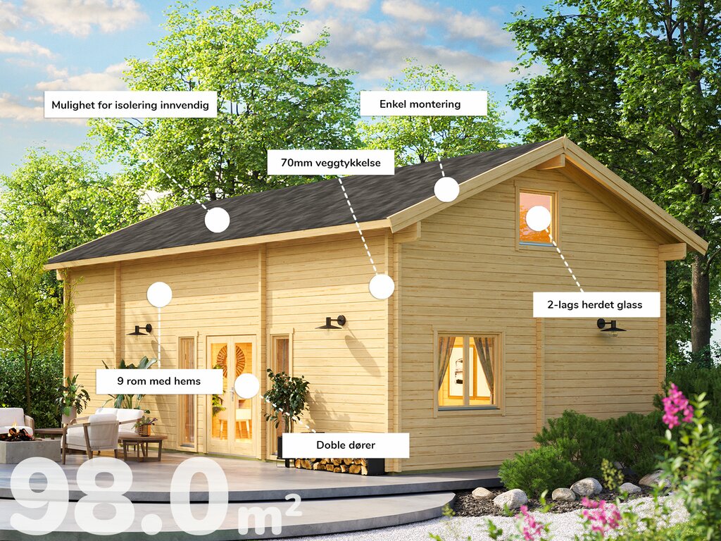 Hytte | Liknes | 98m² - Bilde 2