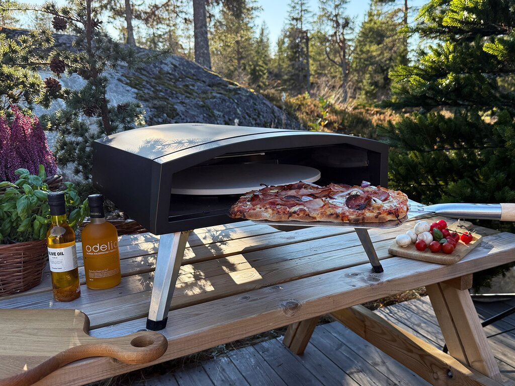 Pizzaovn gass Napoli 13" med roterende pizzastein - Bilde 1