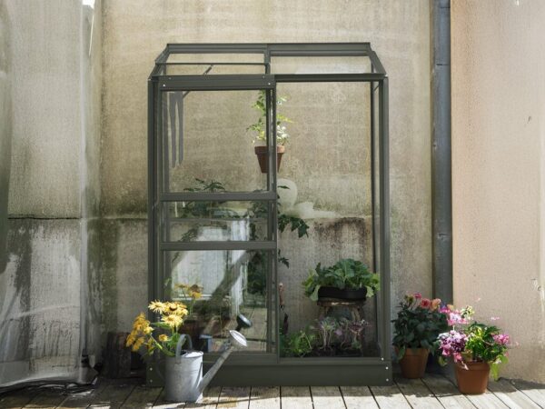 Drivhus Royal Well | Spirehuset 0,91m² | Grønngrå