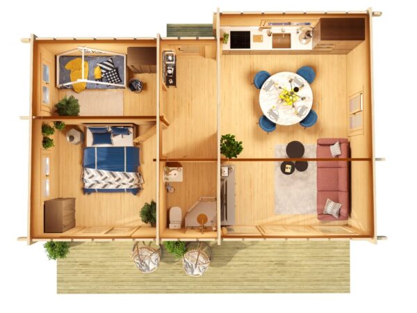 Hytte | Vanse  | 54m²