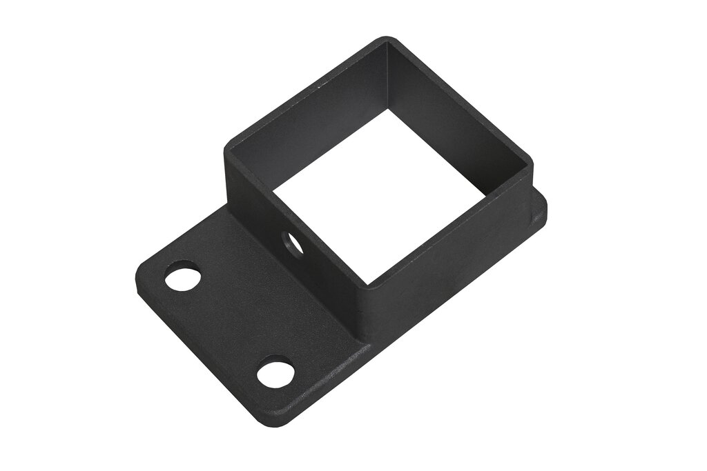 Brakett til aluminium rekkverk | sort | 4 stk - Bilde 1