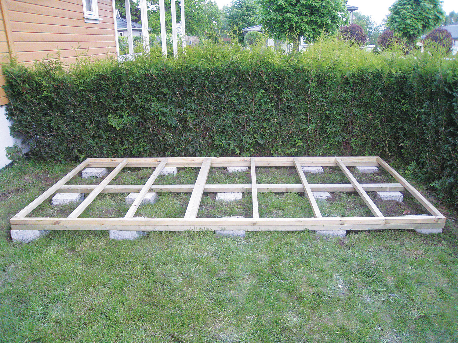 Enkelt fundament til bod og anneks