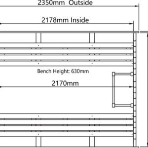 Badstue tønne 8 personer