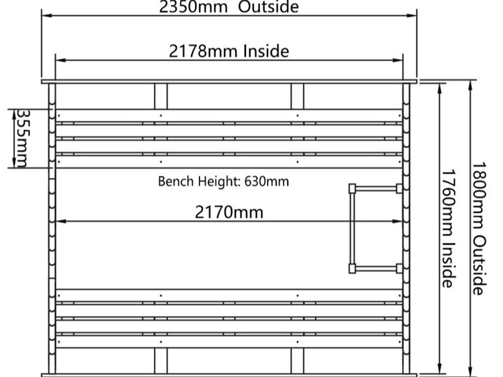 Sauna tønne | 8 personer - Bilde 7