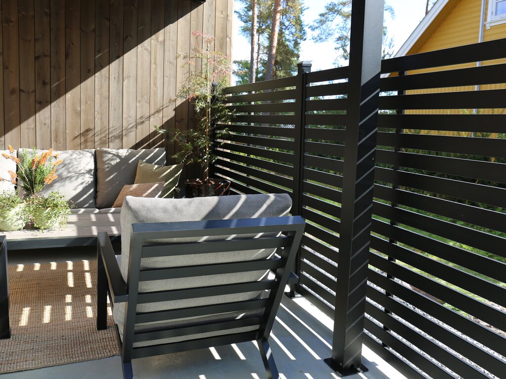 Levegg Aluminium 180x142,5 cm | Sort - Bilde 2