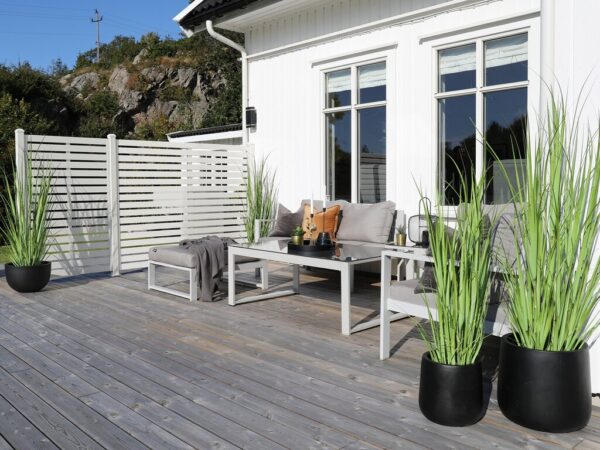 Levegg Aluminium 180x83 cm | Hvit