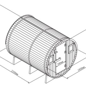 Badstue tønne 8 personer