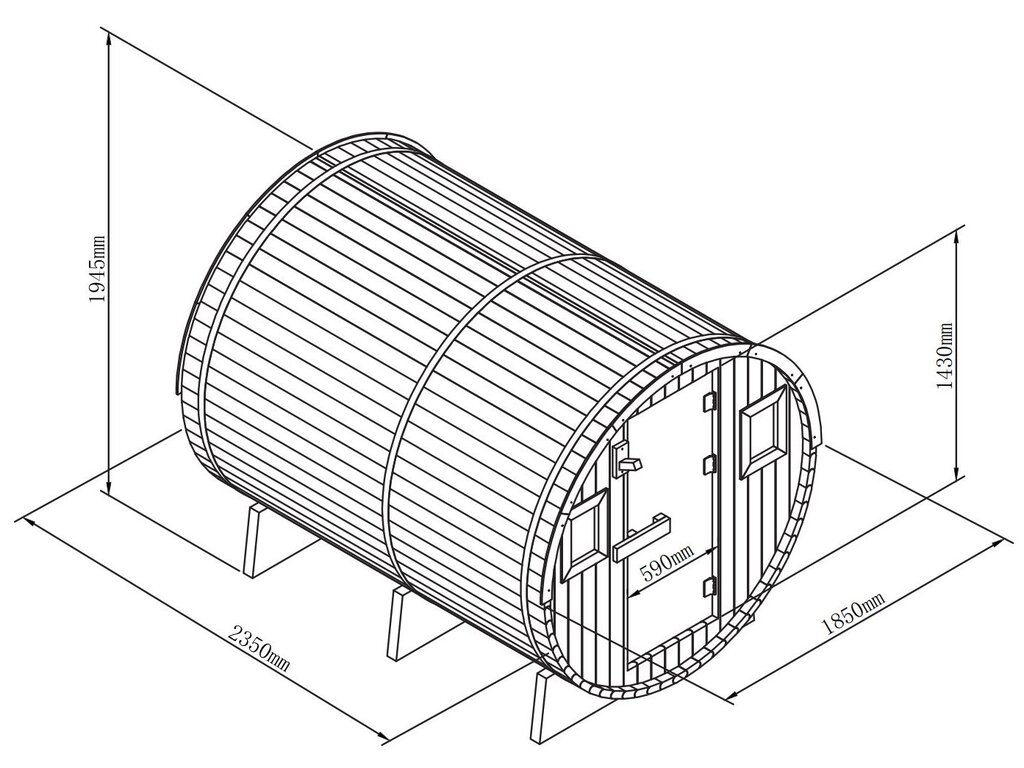 Sauna tønne | 8 personer - Bilde 8