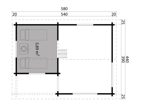 Anneks | Myra | 22,9m²
