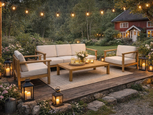 Berg hagegruppe 4_3 Berg loungesett teak