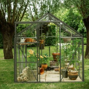 Drivhus Royal Well Spire 7,2m² Olivengrå