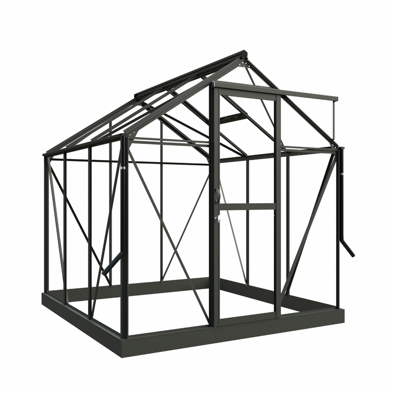 Drivhus Royal Well Solstuen 4,5m² Sort - Bilde 8