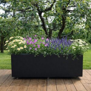 Plantekasse Sort 120 x 40 cm