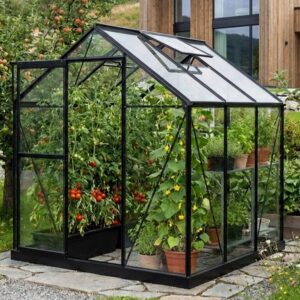 Large_Drivhus solsteun moderne hage 4-3 Drivhus Royal Well Solstuen 4,5m² Sort