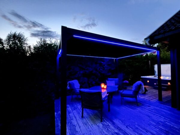 LED belysning Sørøya Pergola 4x6m