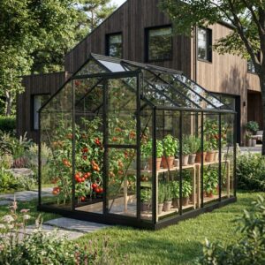 Large_Product Scene – 29.1.2026_1500x1125 Drivhus Royal Well Solstuen 6,1m² Sort