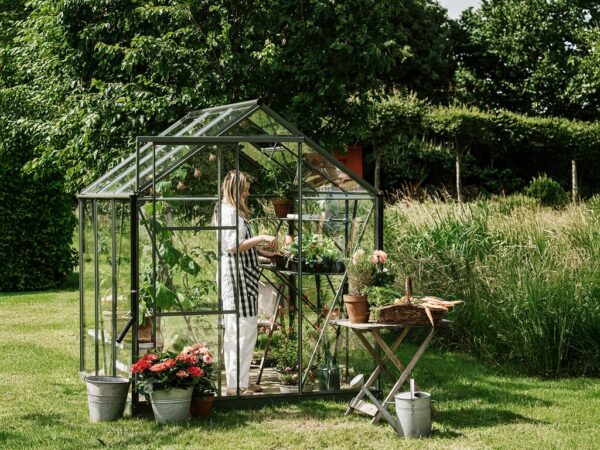 Drivhus Royal well | Solstuen 4,5m² | Olivengrå