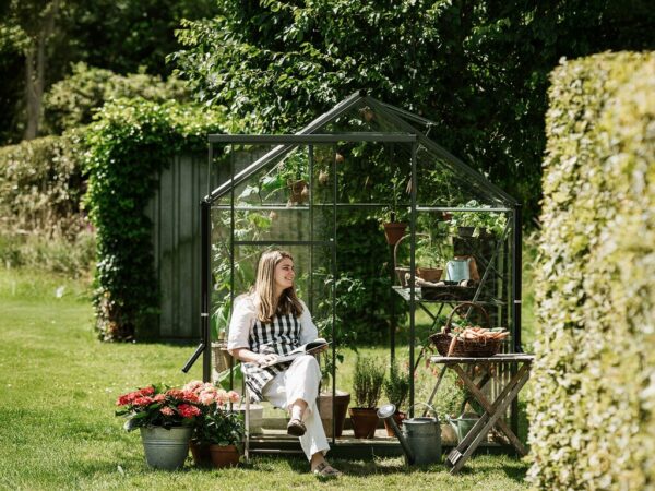 Drivhus Royal Well | Solstuen 6,1m² | Olivengrå