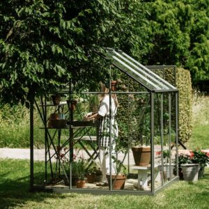 Large_Royal-Well-solstue-grønn_5 Drivhus Royal well Solstuen 4,5m² Olivengrå