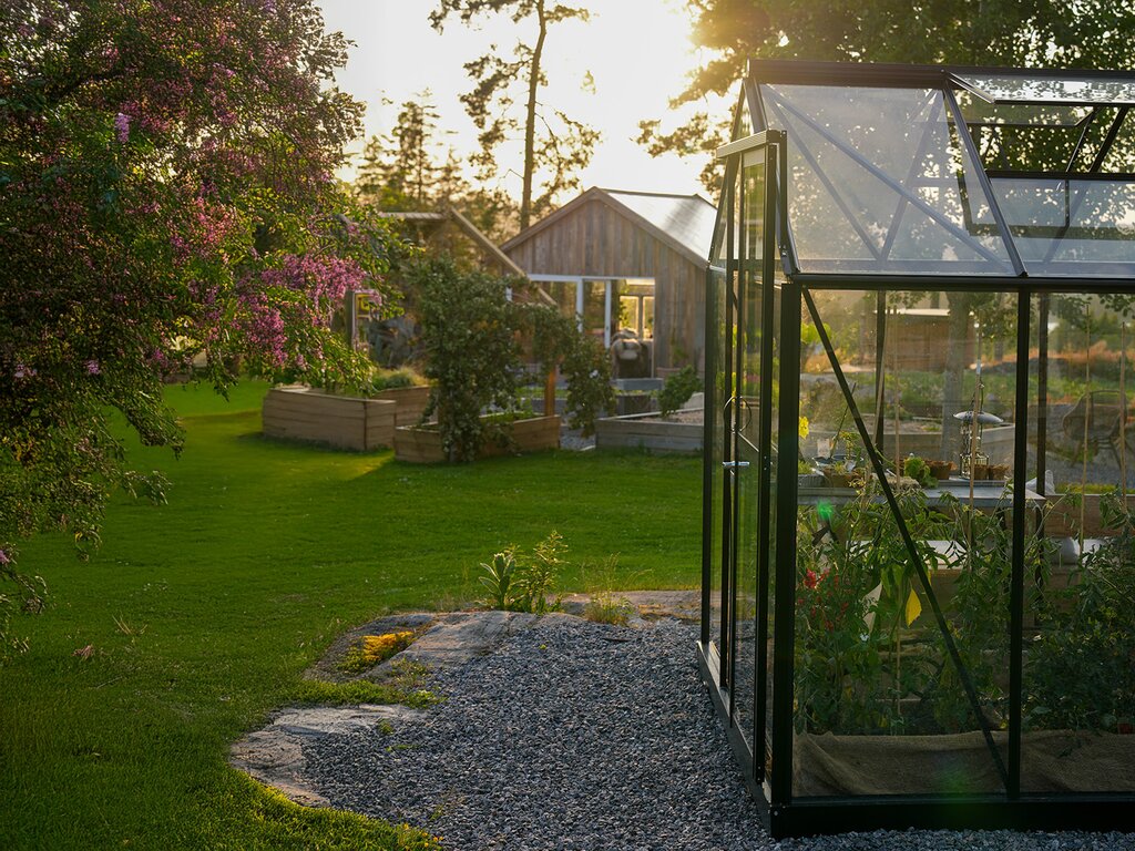 Drivhus Royal Well | Solstuen 9m² | Sort - Bilde 2