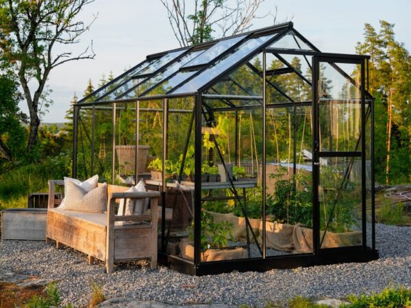 Drivhus Royal Well | Solstuen 4,5m² | Sort