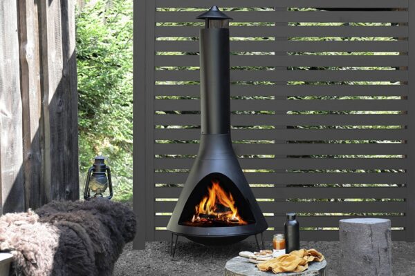 Stolpe Aluminium m/hatt 152 cm | Sort