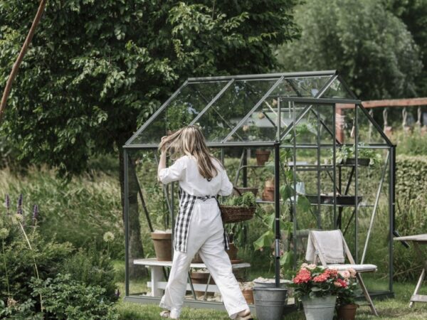 Drivhus Royal well | Solstuen 4,5m² | Olivengrå