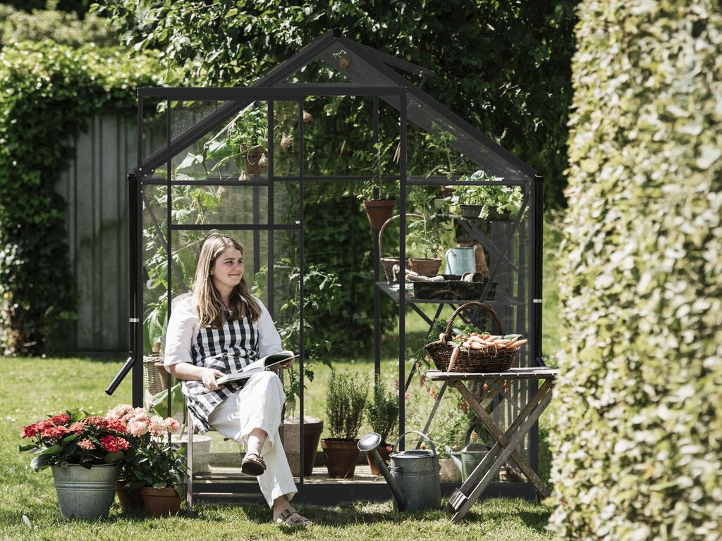 Drivhus Royal Well | Solstuen 6,1m² | Sort - Bilde 2