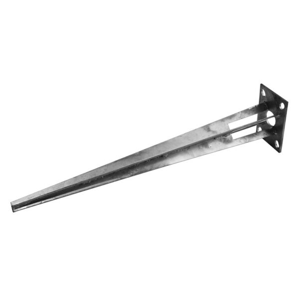 Jordspyd m/plate for aluminium-stolpe