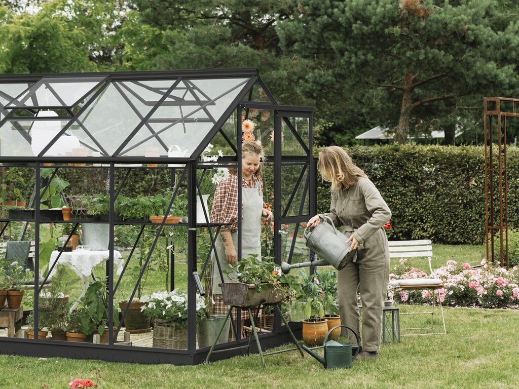 Drivhus Royal Well | Solstuen 4,5m² | Sort - Bilde 2