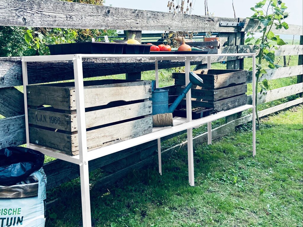 Plantebenk 185cm Hvit Royal Well - Bilde 1