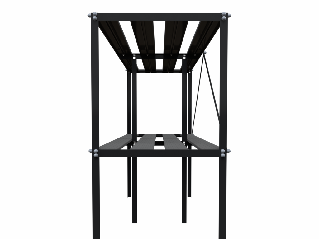 Plantebenk 185cm Sort Royal Well - Bilde 3