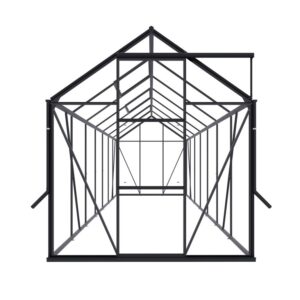 Drivhus Royal Well Spire 8,5m² Sort