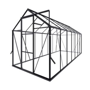 Drivhus Royal Well Spire 8,5m² Sort