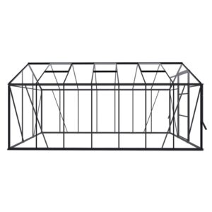 Drivhus Royal Well Spire 8,5m² Sort