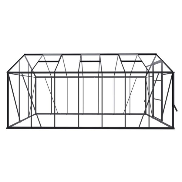 Drivhus Royal Well | Spire 8,5m² | Sort