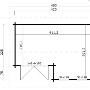 Anneks Lillesand 13,4m²